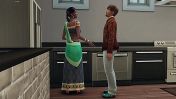 First night together with a newly married indian couple