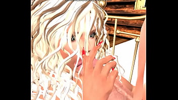 Cleaning a dick full of cum