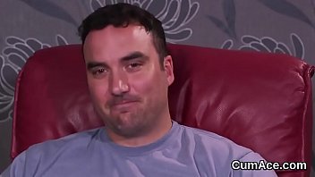 Slutty bombshell gets sperm load on her face swallowing all the cream