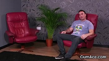 Slutty bombshell gets sperm load on her face swallowing all the cream