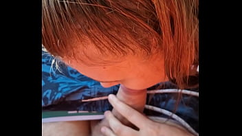 We stopped the car and i got the most gentle and slow blowjob but in the end i started dominating and fucked her in the mouth