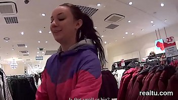Charming czech nympho gets seduced in the hypermarket and shagged in pov