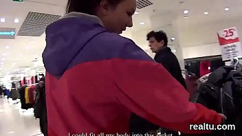 Charming czech nympho gets seduced in the hypermarket and shagged in pov