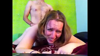 Big tits horny girl enjoying first time orgasm