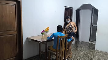 A latino and his arab friend are on a business visit to colombia the extravagant latino fucks the waitress who serves them