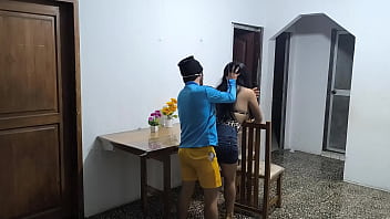 A latino and his arab friend are on a business visit to colombia the extravagant latino fucks the waitress who serves them