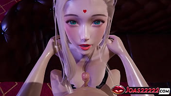 Alluring princess in black dress club scene 3d hentai featuring handjob for huge cock titfuck service and cum in mouth blowjob in honey select 2