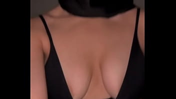 Hijab slut caresses her boobs • solo muslim tease with jiggly arab titties