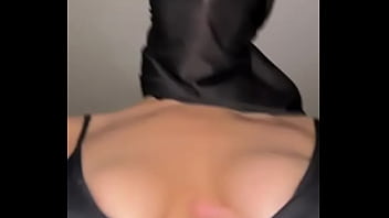 Hijab slut caresses her boobs • solo muslim tease with jiggly arab titties