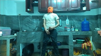 "from Flaccid Penis To Erect 25 Year Old Man With A Big Penis Masturbates While Waiting For His Best Friend In The Kitchen" thumbnail