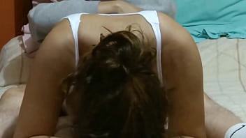 Beautiful stepmom enjoying my friends' cocks blowjobs fucks cumshots and more