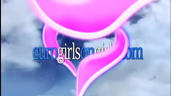 Backstage set of hot young lesbians