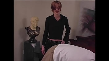 Zoe strips & spanks her bfs man for sniffing her panties