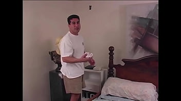 Zoe strips & spanks her bfs man for sniffing her panties