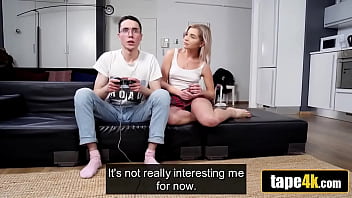 He didn't hit pause when stepsister wanted to play dirty