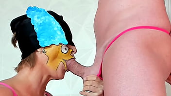 Gilf blowjob huge load