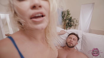 Dirty slut gets dripping wet playing with her toys before huge dick takes over