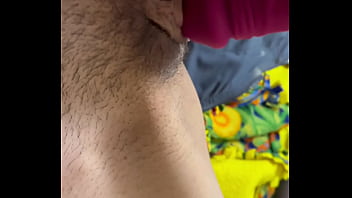 Pink wet pussy gets plaid with