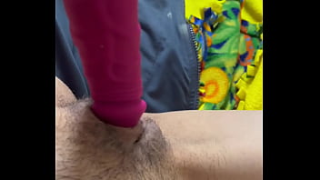 Pink wet pussy gets plaid with