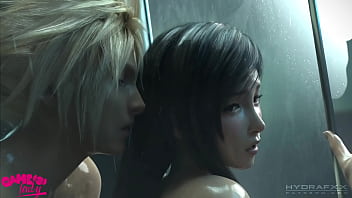 Tifa likes to fuck in the hot shower