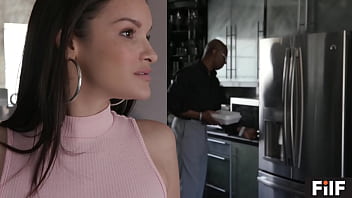 Filf eden sin is obsessed by her stepdad's huge black dick