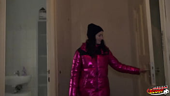 German scout small tits girl belinda pick up for first time casting fuck