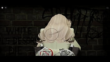 Blonde roblox slut caught on camera used by big black cock