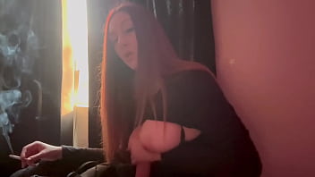 European stepmom artemisia love big juicy boobs play smoke sesh