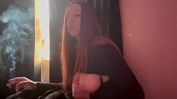 European stepmom artemisia love big juicy boobs play smoke sesh