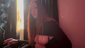 European stepmom artemisia love big juicy boobs play smoke sesh