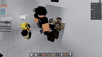2 roblox players 1 public restroom