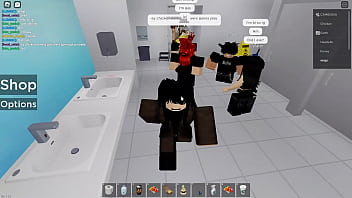 2 roblox players 1 public restroom