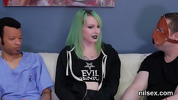 Foolish slut gets her fuckholes spread and deeply nailed