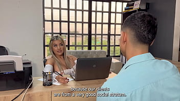 Casting Colombian Teen Blonde Ends In An Accidental Creampie And Now She's Pregnant Naty Delgado thumbnail