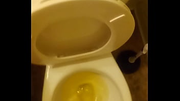 Pee in the toilet