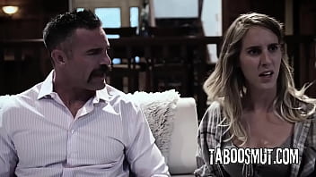 Horny slut has threesome sex with two strangers