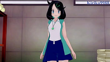 Liko and cynthia shirona intense sex pokémon hentai