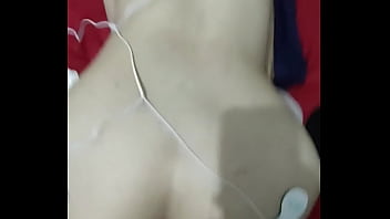 Cumming with my ass while getting shocked in the back and booty