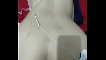 Cumming with my ass while getting shocked in the back and booty