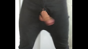 Stand up oily wank in my thermals with my balls bouncing everywhere makes me bust an 8 day load