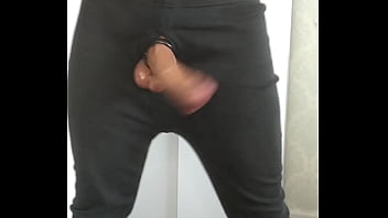 Stand up oily wank in my thermals with my balls bouncing everywhere makes me bust an 8 day load