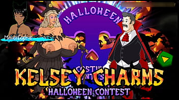 Kelsey charms halloween contest time to see who can last longer in sex on halloween
