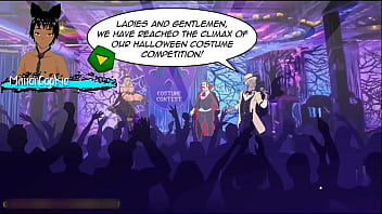 Kelsey charms halloween contest time to see who can last longer in sex on halloween