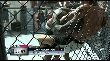 Stacy adams hops on the winners cock in the mma cage and swallows his cum