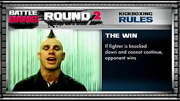 Stacy adams hops on the winners cock in the mma cage and swallows his cum