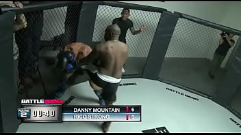 Stacy adams hops on the winners cock in the mma cage and swallows his cum