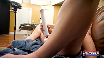 Hot petite brunette claire sucks a dick and gets her twat and ass drilled