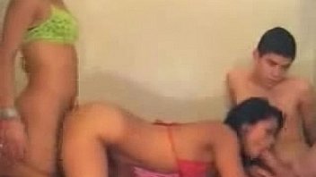 Two asians pounded by a guy recorded on webcam