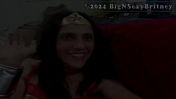 Big n sexy britney wonder woman makes superman’s day promo video 1 minute nsfw
