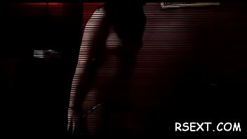 Darksome playgirl sucks white dick